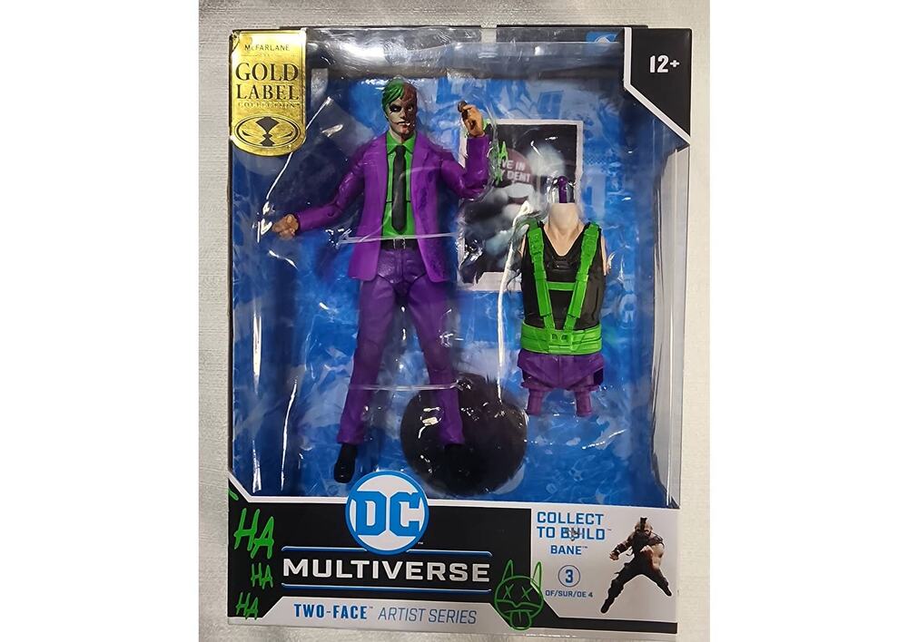 dc multiverse two face artist series gold label